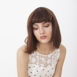 Ecru boat Henna dress with embroidery net