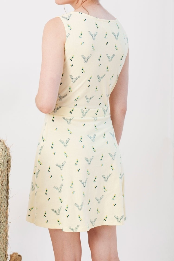 Idoia dress in light yellow