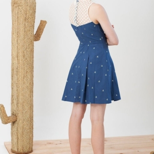 Isadora dress with triangles print