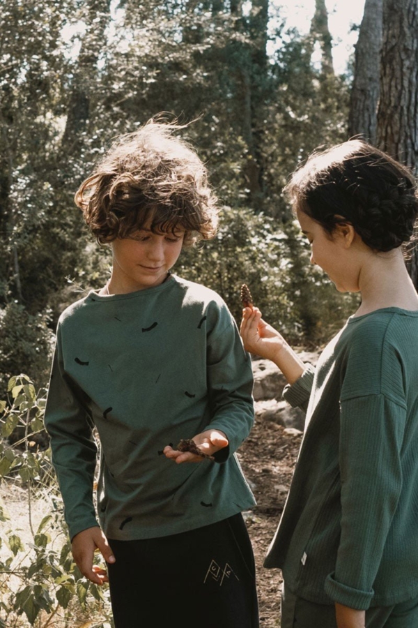 Jun Unisex T-Shirt Strokes Green