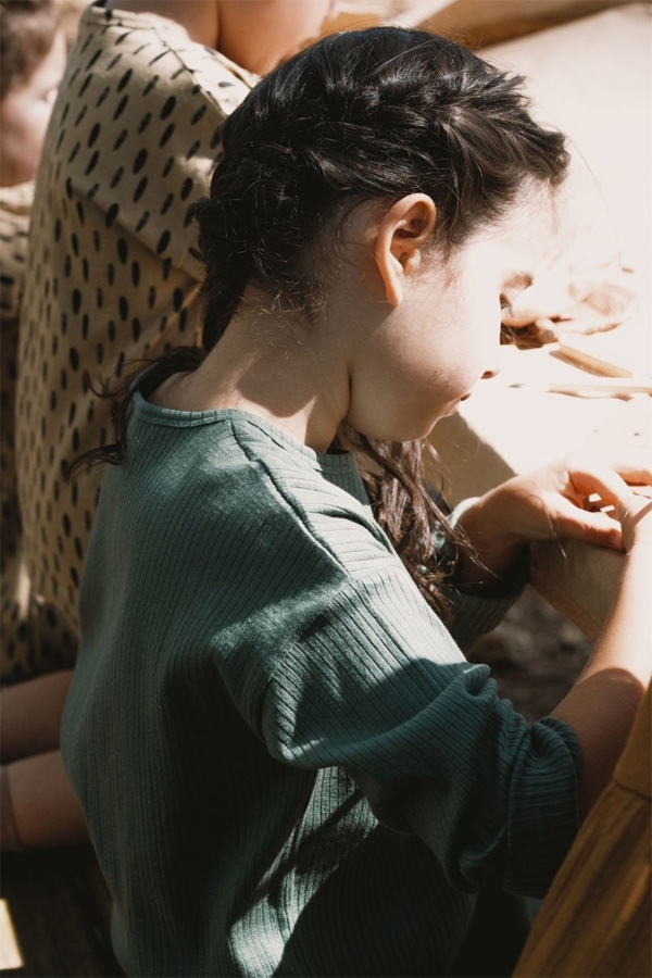 Jun Unisex T-Shirt Emerald Green Ribbed