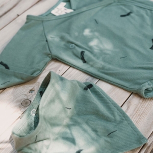 Jady Baby Bib Strokes Green