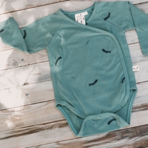 Jael Baby Bodysuit Strokes Green
