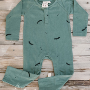 Jam Baby Jumpsuit Strokes Green