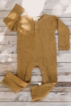 Jam Baby Jumpsuit Mustard Ribbed