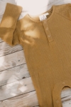 Jam Baby Jumpsuit Mustard Ribbed