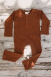Jam Baby Jumpsuit Garnet Agate Ribbed