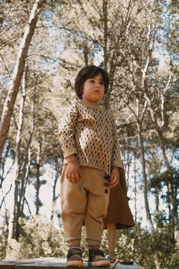 Jabari Pants Kids Stones Beige