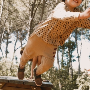 Jabari Pants Kids Stones Beige