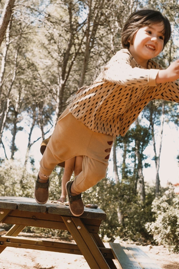 Jabari Pants Kids Stones Beige