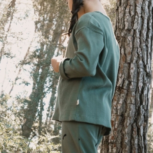 Jabari Pants Kids Strokes Green