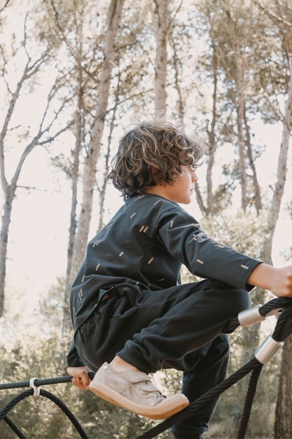 Jabari Pants Kids Mountains Black