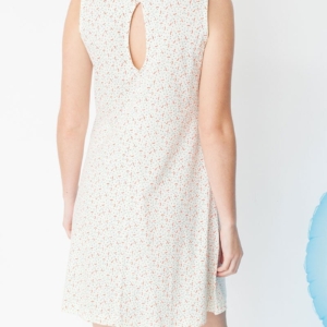 Mariel flared dress with geometric print