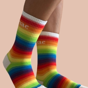 Sock Rainbow White