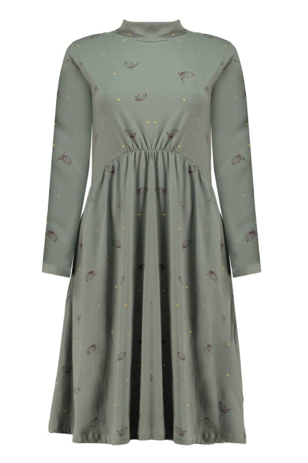 Saura turtleneck dress in green