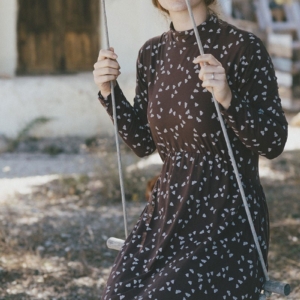 Saura turtleneck dress inbrown