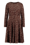 Selena dress round neckline brown