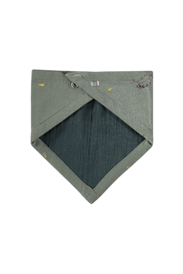 Sadie Reversible bib in green