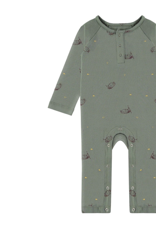 SAEL long sleeves baby jumpsuit in green