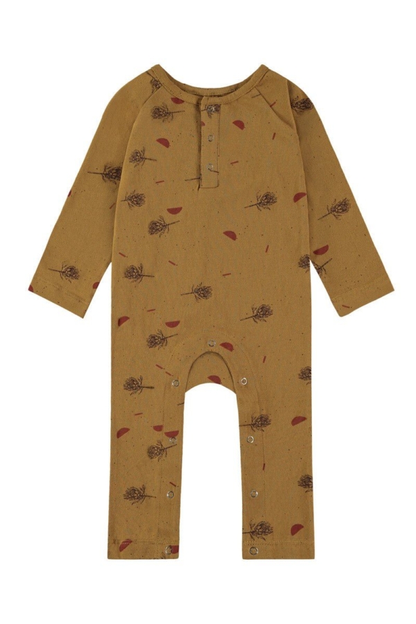 SAEL long sleeves baby jumpsuit in mustard