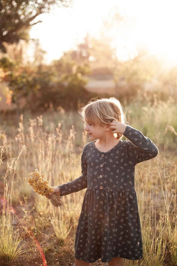 Sabrina oversize dress with dropped shoulders in blue