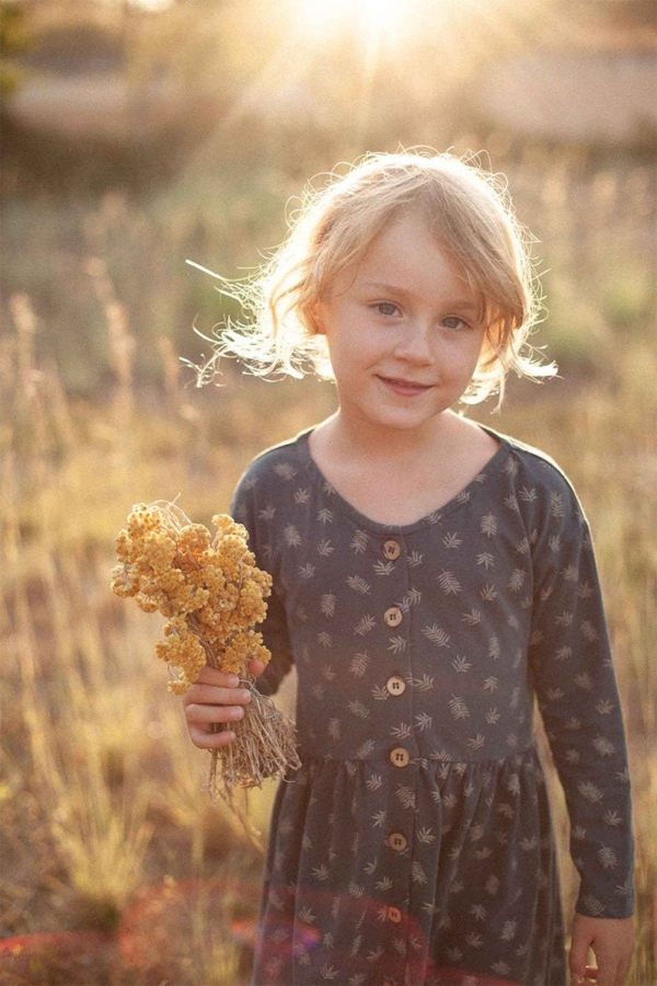 Sabrina oversize dress with dropped shoulders in blue