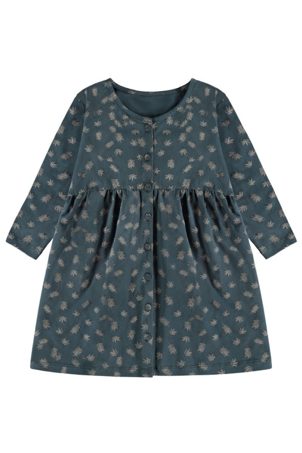 Sabrina oversize dress with dropped shoulders in blue