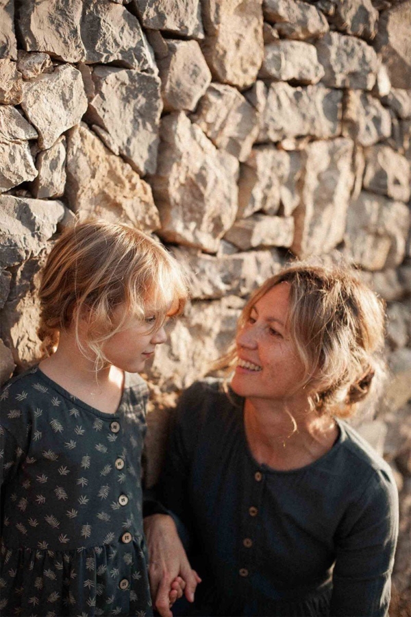 Sabrina oversize dress with dropped shoulders in blue