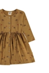 Sabrina oversize dress with dropped shoulders in mustard