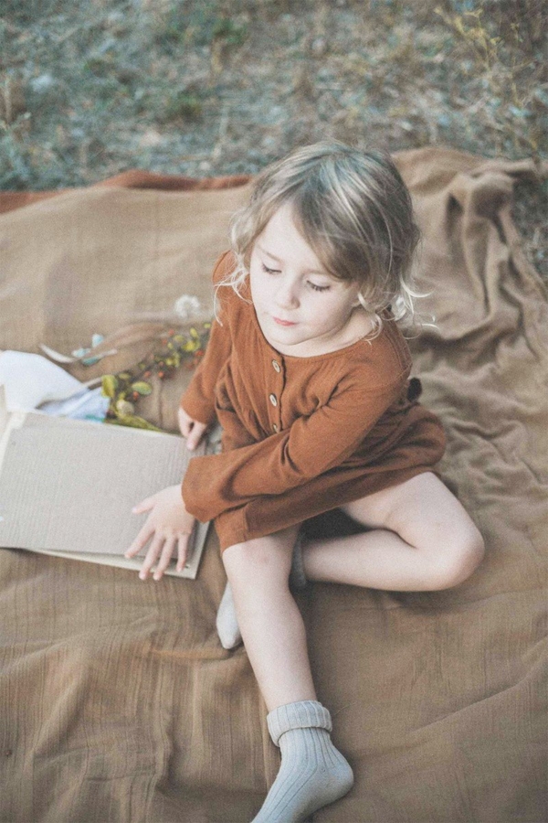 Simone dress with pockets in terracotta