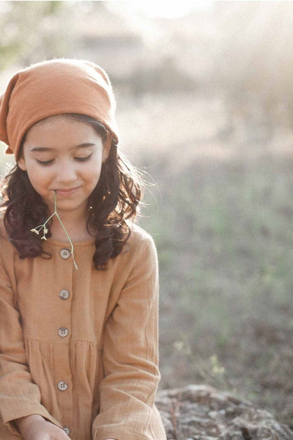 Simone dress with pockets in mustard