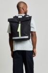 Lars Roll Backpack Black Lime