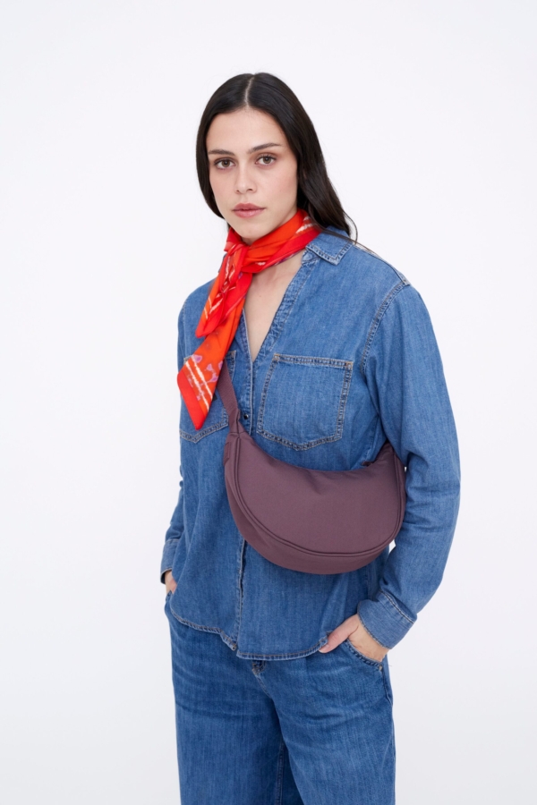 Lua Bag Stripes Maroon