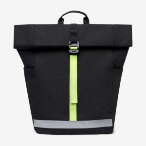 Lars Roll Backpack Black Lime