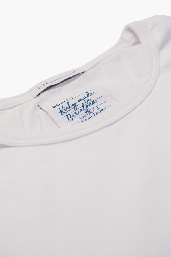 ABC - Camiseta algodón orgánico - Blanca espuma