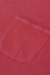 POCKET - Camiseta algodón orgánico Pima - Rojo babor