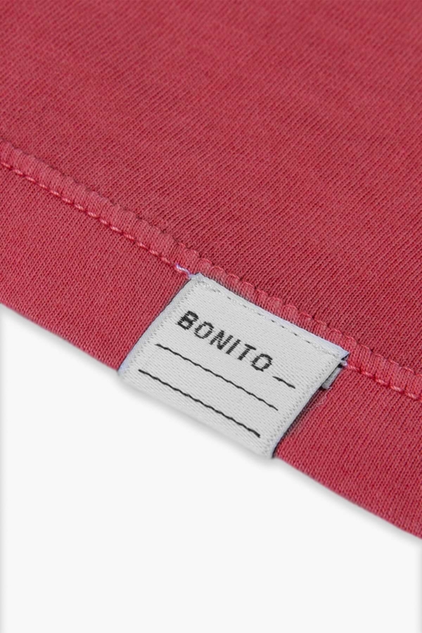 POCKET - Camiseta algodón orgánico Pima - Rojo babor