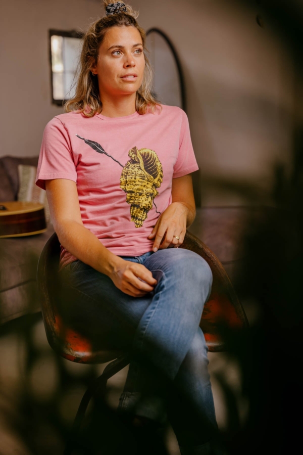 LOVE - Camiseta algodón orgánico - Rosa sandía