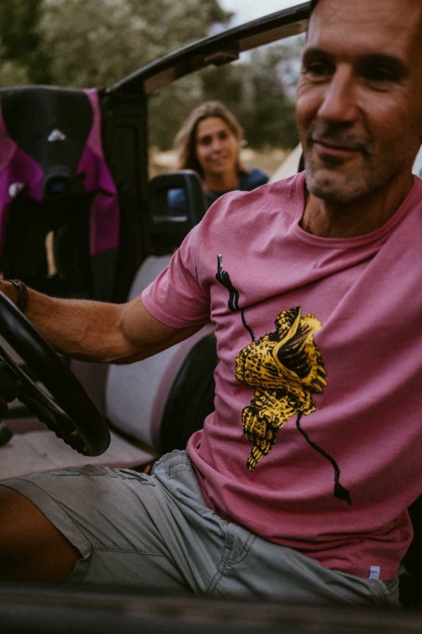 LOVE - Camiseta algodón orgánico - Rosa sandía