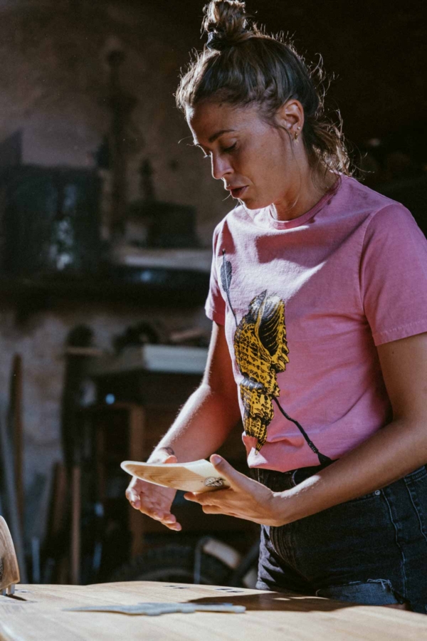 LOVE - Camiseta algodón orgánico - Rosa sandía