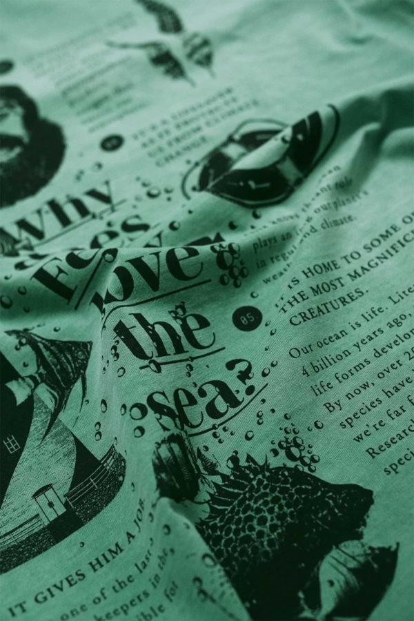 FELIX - Camiseta algodón orgánico - Verde poseidonia