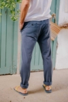 COMFY - Pantalón algodón orgánico - Azul sur