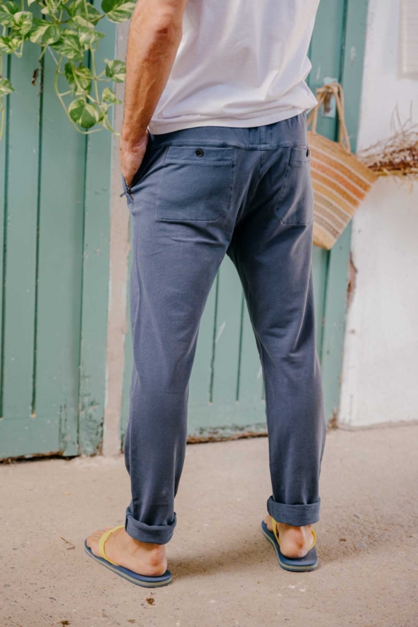 COMFY - Pantalón algodón orgánico - Azul sur