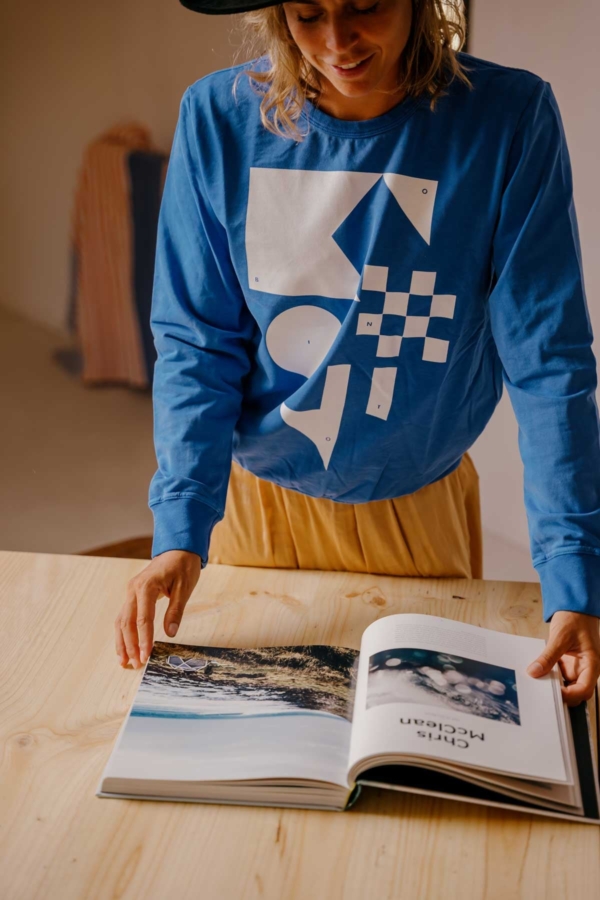 NAUTIC - Sudadera algodón orgánico - Azul mistral