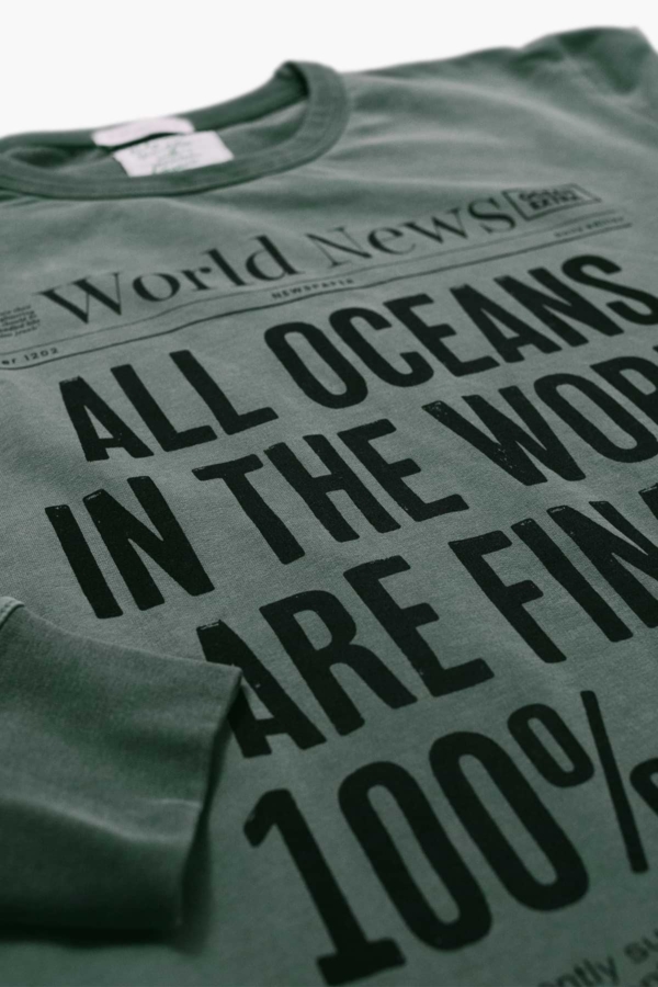 GOOD NEWS - Sudadera algodón orgánico - Verde palmera