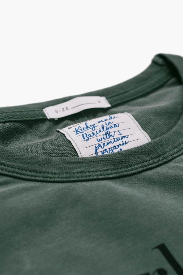 GOOD NEWS - Sudadera algodón orgánico - Verde palmera