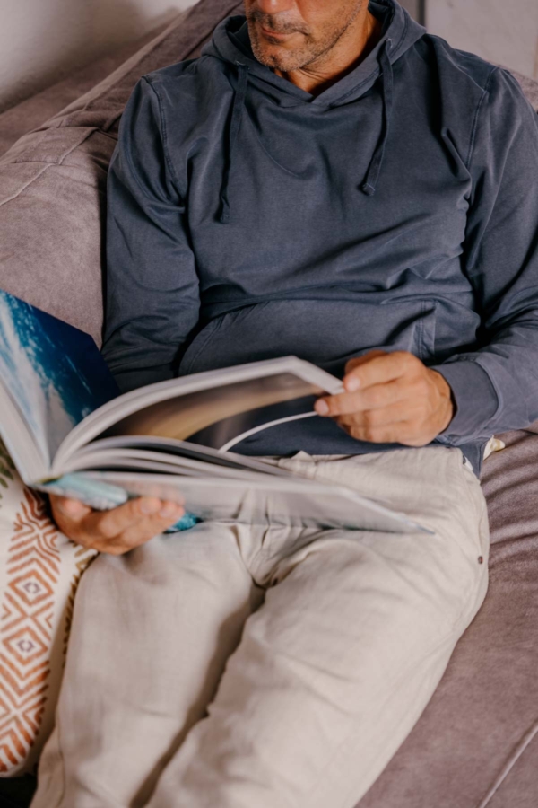 BAJA - Sudadera algodón orgánico - Azul alaska