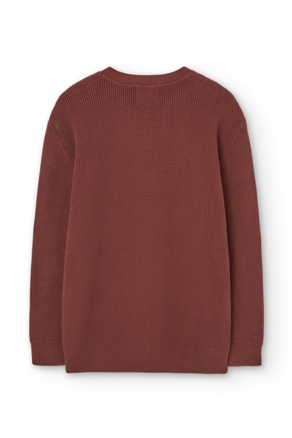 Jersey Tam granate Grosella en algodón orgánico