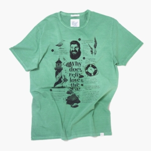 FELIX - Camiseta algodón orgánico - Verde poseidonia