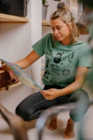 FELIX - Camiseta algodón orgánico - Verde poseidonia